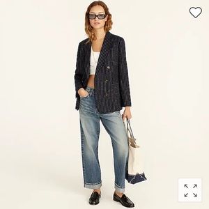 NWT J Crew blazer in blue pinstripe size 6